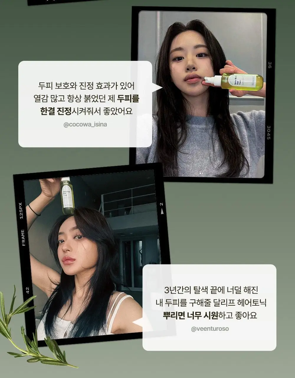 [두피영양제/탈모관리] 달리프 클로렐라 베러루트 헤어토닉 100ml+50ml 기획세트(단품/기획) 상세페이지 19